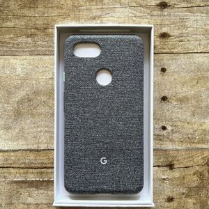 Google Pixel 3 XL‎ Fabric Case Carbon Gray GA00498 Official Protective Cover
